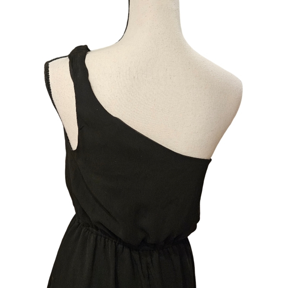 BeBop Elegant Black One-Shoulder Dress - Picture 7 of 9